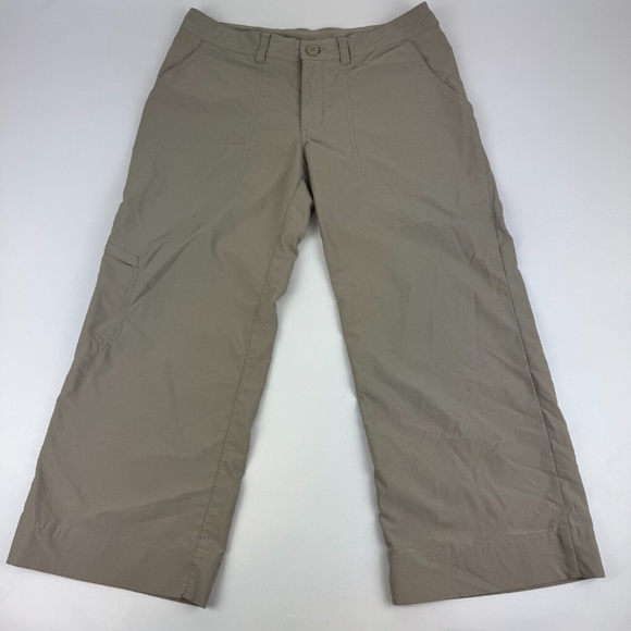 Patagonia Womens Size 4 Capri Hiking Pants Tan - Picture 1 of 8